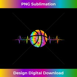 basketball heartbeat tie dye n girls boys - chic sublimation digital download - challenge creative boundaries