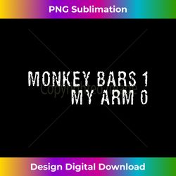 broken arm monkey bars tshirt for get well gift - contemporary png sublimation design - lively and captivating visuals
