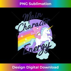 care bears cheer bear unicorn ride main character energy - urban sublimation png design - pioneer new aesthetic frontiers