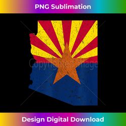 arizona state flag and outline graphic - bohemian sublimation digital download - tailor-made for sublimation craftsmanship