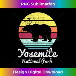 vintage retro yosemite national park california bear t - contemporary png sublimation design - crafted for sublimation excellence