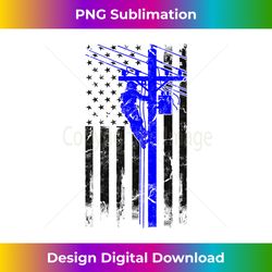 american flag silhouette electric cable lineman - sublimation-optimized png file - crafted for sublimation excellence