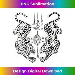 muay thai boxing martial arts sak yant tiger tattoo t- - bohemian sublimation digital download - access the spectrum of sublimation artistry