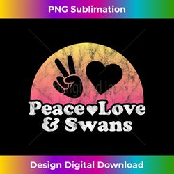 peace love and swans swan - luxe sublimation png download - reimagine your sublimation pieces