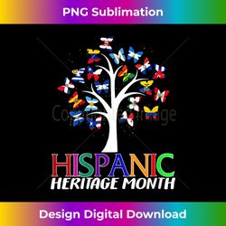 s national hispanic heritage month butterfly tree roots latino - innovative png sublimation design - reimagine your sublimation pieces