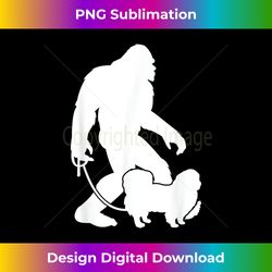 bigfoot walking pekingese dog - chic sublimation digital download - immerse in creativity with every design