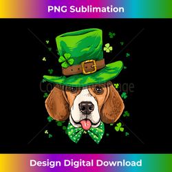 st patrick's day leprechaun beagle shamrock dog lover irish - deluxe png sublimation download - tailor-made for sublimation craftsmanship