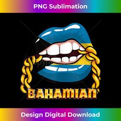 the bahamas national flag lips with chain - deluxe png sublimation download - pioneer new aesthetic frontiers