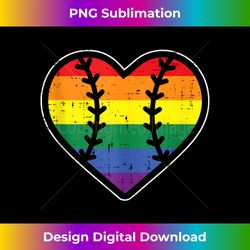 baseball heart sport lgbtq rainbow flag gay pride ally - bespoke sublimation digital file - channel your creative rebel