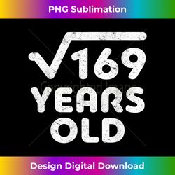 square root of 169 13th birthday - sleek sublimation png download - elevate your style with intricate details