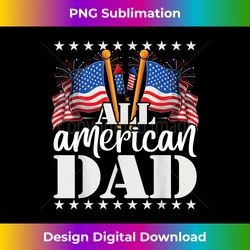 all american dad - usa america flag & firework 4th july - classic sublimation png file - crafted for sublimation excellence