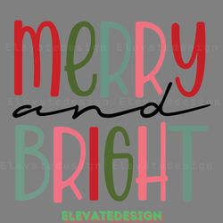 merry and bright digital download files