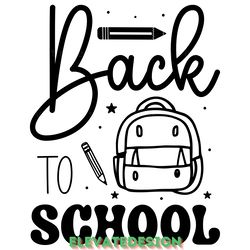 back to school svg design digital download files