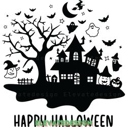 halloween svg haunted house svg digital download files
