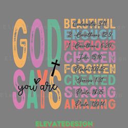 god says you are religious svg digital download files