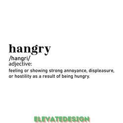 hangry t-shirt design digital download files