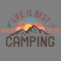 camping mountain png sublimation digital download files