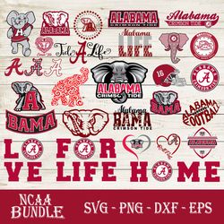 digital download, alabama crimson tide, alabama crimson tide svg, alabama crimson tide logo