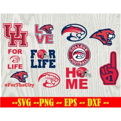 houston-cougars football team svg, houston-cougars svg, n c a a svg, logo bundle instant download