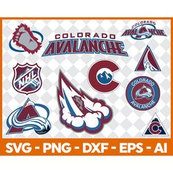 colorado avalanche svg, colorado avalanche bundle, colorado avalanche logo, nhl bundle, nhl logo, nhl