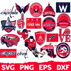 digital download, washington capitals svg, washington capitals logo, washington capitals cricut, washington capitals png