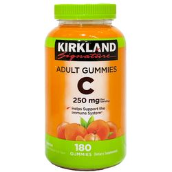 kirkland signature vitamin c 250 mg, 180 adult gummies