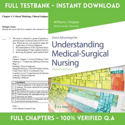 test bank for davis advantage for understanding medical-surgical nursing 7th edition linda s. williams