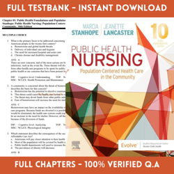 latest 2023 public health nursing population-centered health care in the community 10th edition test bank | all chapters