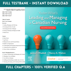 test bank for yoder wises leading and managing in canadian nursing 2nd edition by waddell