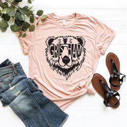 custom school grizzly bear t-shirt, personalized school mascot shirts, grisham middle school bear tee, matching teacher