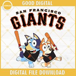 bluey san francisco giants baseball-michael payne