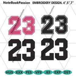 jordan 23 varsity bundle logo embroidery instant download