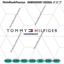 tommy hilfiger underwaer logo embroidery design download