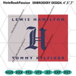 lewis hamilton tommy hilfiger logo symbol embroidery design download