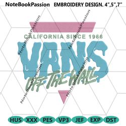 vans of the wall logo painting embroidery design download