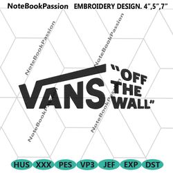 vans of the wall silhouette logo embroidery download file