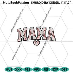 mama embroidery files instant design, mother day machine embroidery digital, baseball mom embroidery design instant digi