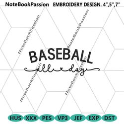 baseball all day embroidery instant download, baseball embroidery digital instant, sport machine embroidery digital desi