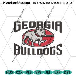georgia bulldogs embroidery design, ncaa embroidery designs, georgia bulldogs embroidery instant file