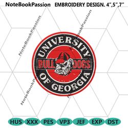 university georgia bulldogs embroidery files, ncaa embroidery files, georgia bulldogs file