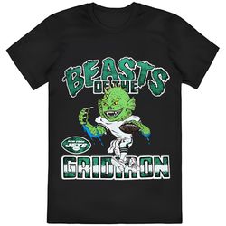 new york jets beasts of the gridiron mascot t-shirt