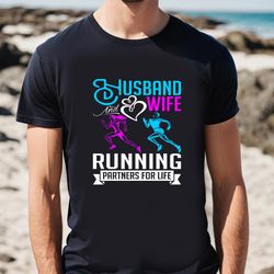 husband and wife running sweet valentine day shirt