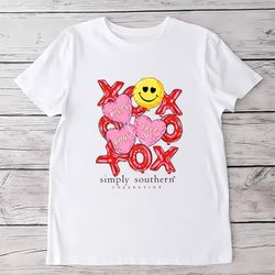 simply southern xoxo balloons valentines t-shirt
