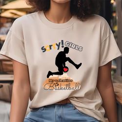 sorry girls my valentine is basketball basketball player t-shirt