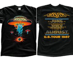 1987 boston rock band concert tour unisex t-shirt, boston tour 1987 shirt, rock band music gift, gift for dad, anniversa