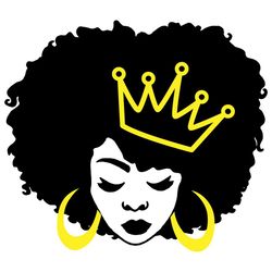 black girl face black queen wear crown svg, black girl svg, black woman svg, black girl svg, black queen svg, queen svg,