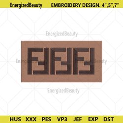 fendi logo embroidery design download