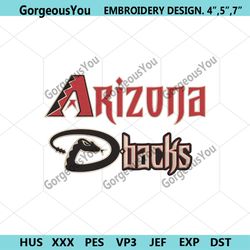 arizona diamondbacks transparent logo machine embroidery design