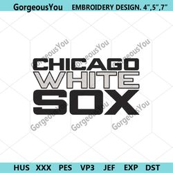 chicago white sox transparent logo machine embroidery design