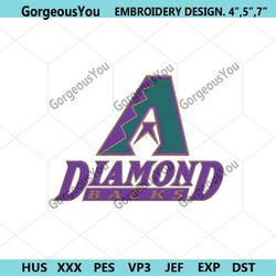 arizona diamondbacks characters logo machine embroidery digitizing